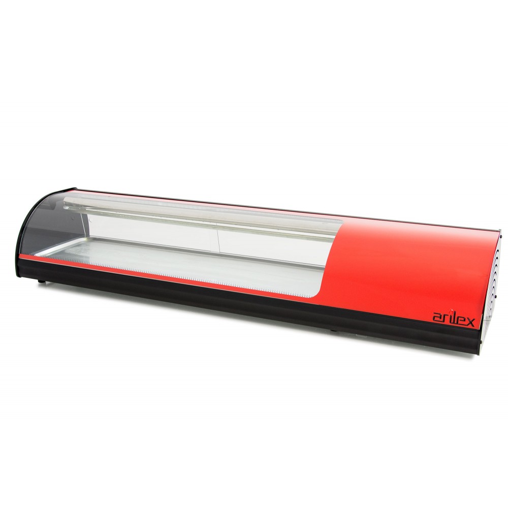 Vitrina para tapas VT SUSHI 6 cubetas roja Vitrina para tapas VT SUSHI 6 cubetas roja