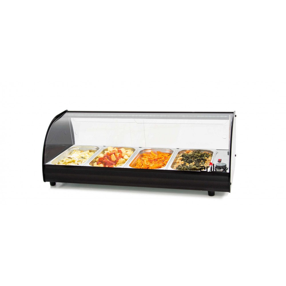 Vitrina caliente 4 cubetas