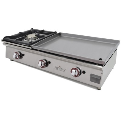 PLANCHA A GAS CON FOGON