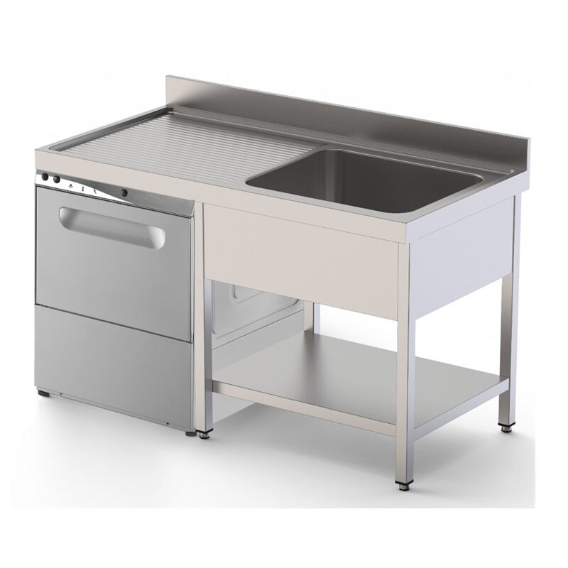 FREGADERO 600 CUBA DERECHA CON ESTANTE