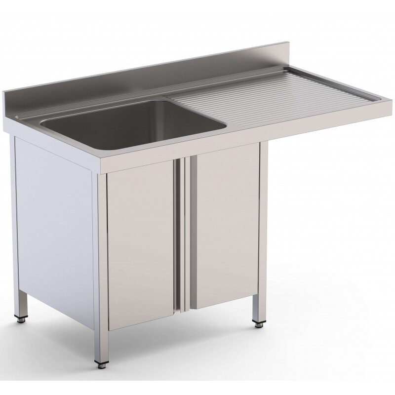 FREGADERO 600 CUBA IZQUIERDA CON PUERTAS