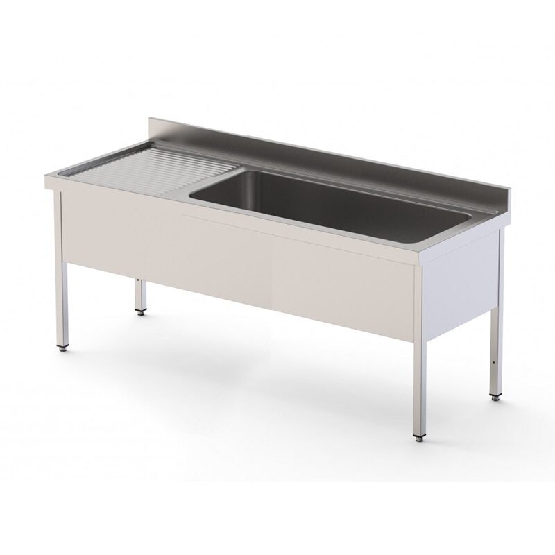 FREGADERO GRAN CAPACIDAD 1 CUBA DERECHA CON MUEBLE SIN ESTANTE