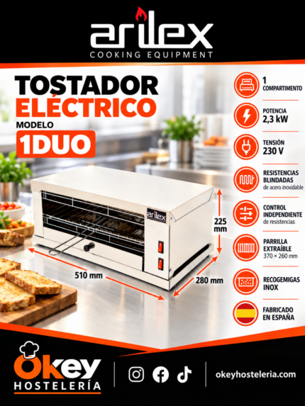 Tostador eléctrico Arilex