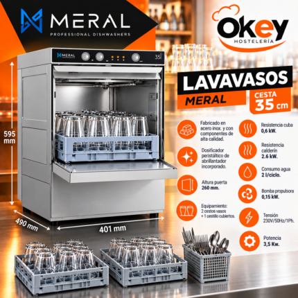Lavavasos cesta 35 Meral